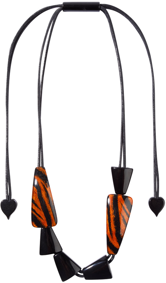 Collana resina ZSISKA – Collezione Amal Arancione