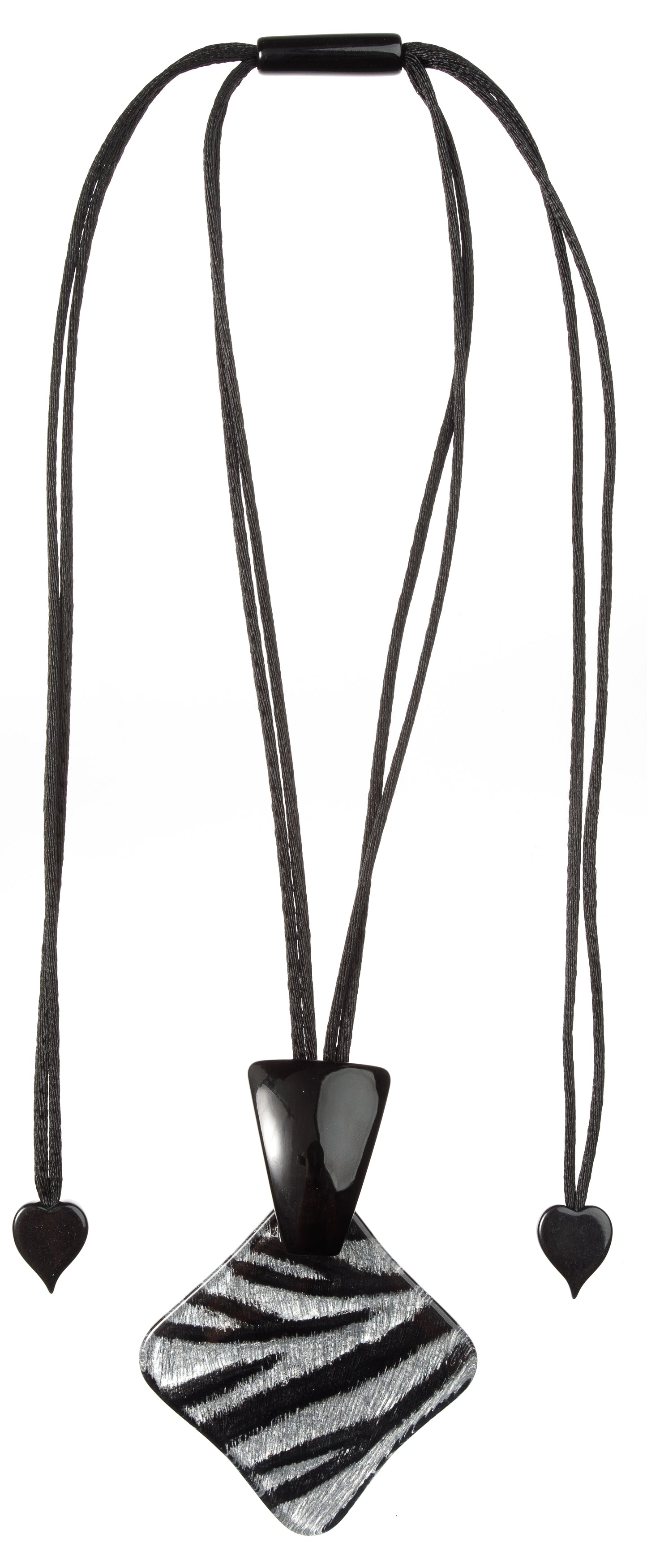 Ciondolo resina ZSISKA – Collezione Amal Argentata