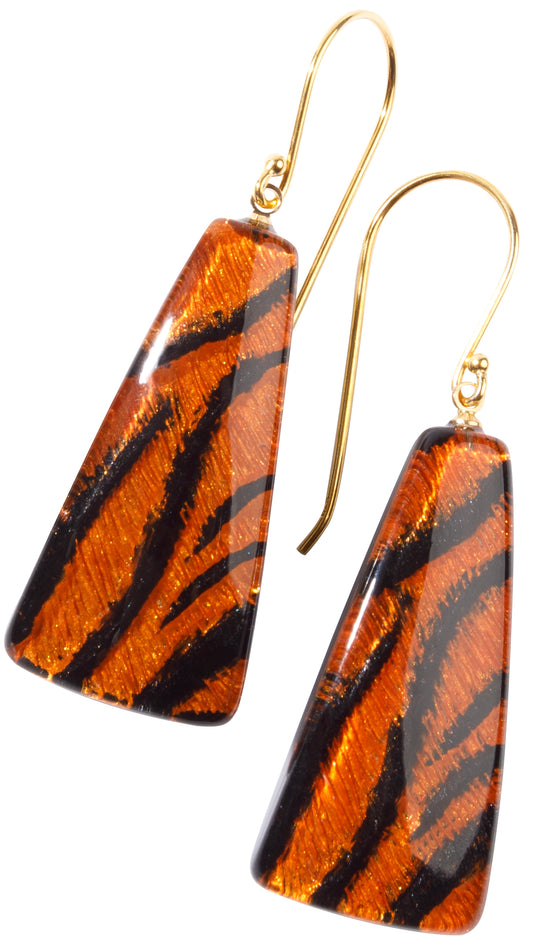 Orecchini resina ZSISKA – Collezione Amal Arancione