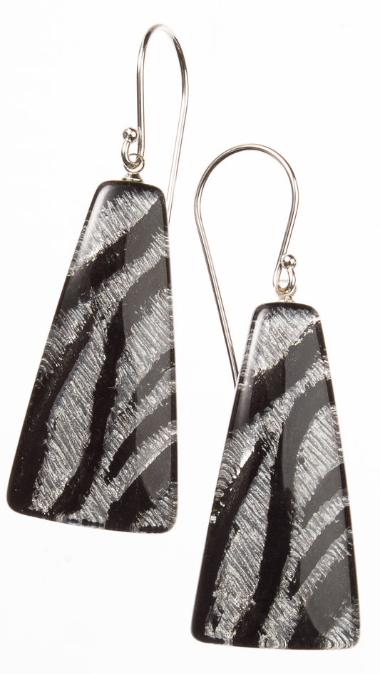 Orecchini resina ZSISKA – Collezione Amal Argentati