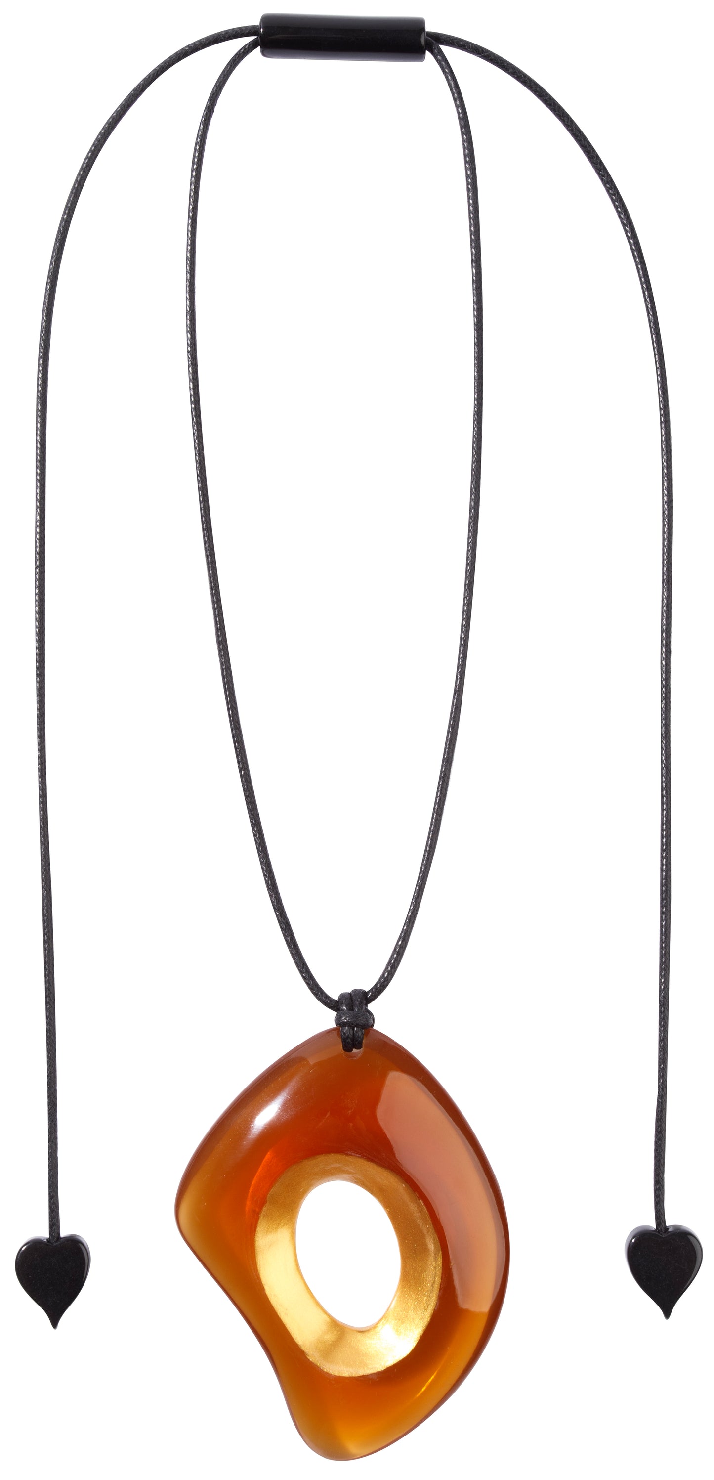 Ciondolo ZSISKA - Collezione Crescence color ambra dorato